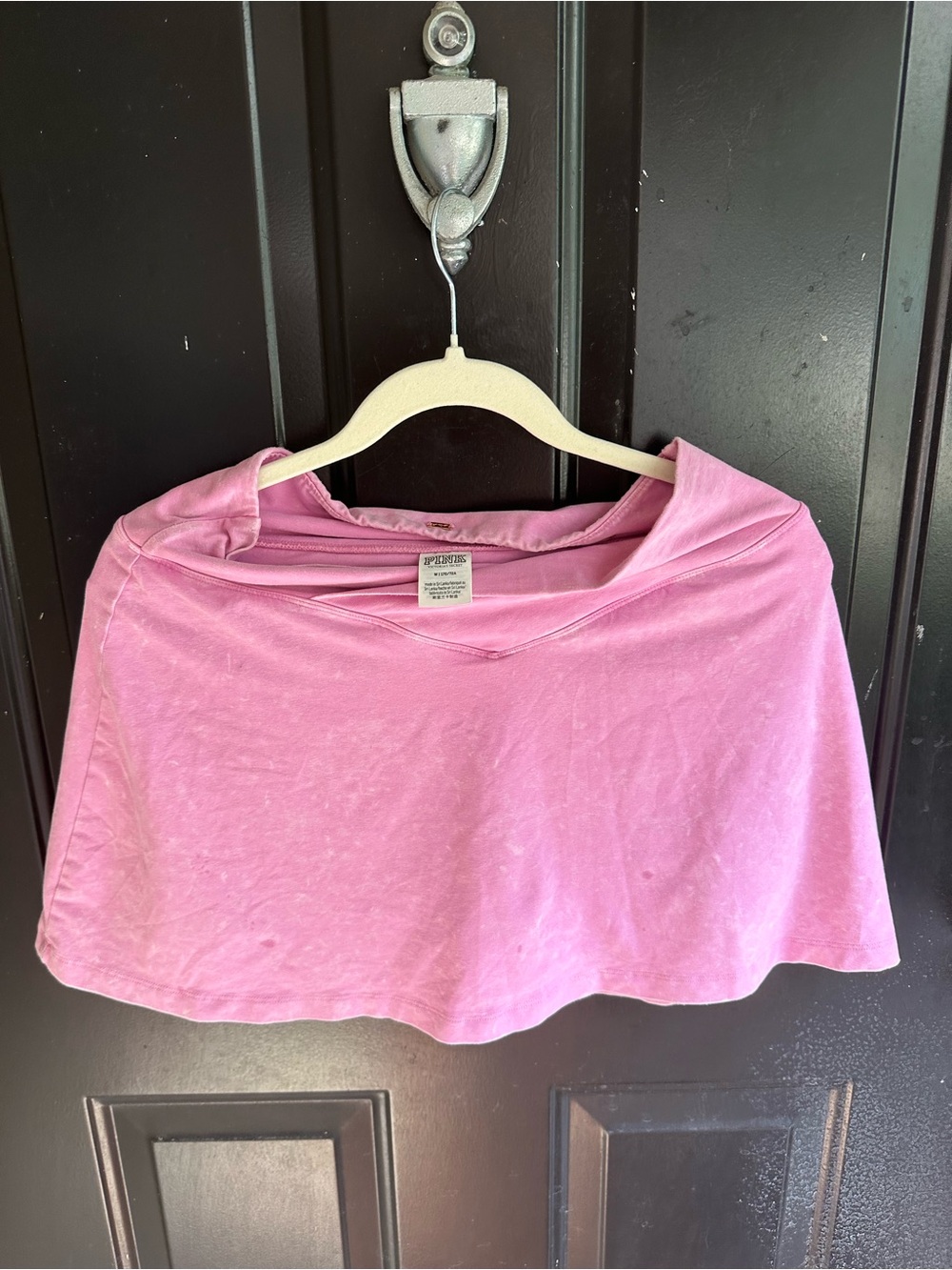 Pink Women's Off-Shoulder Crop Top